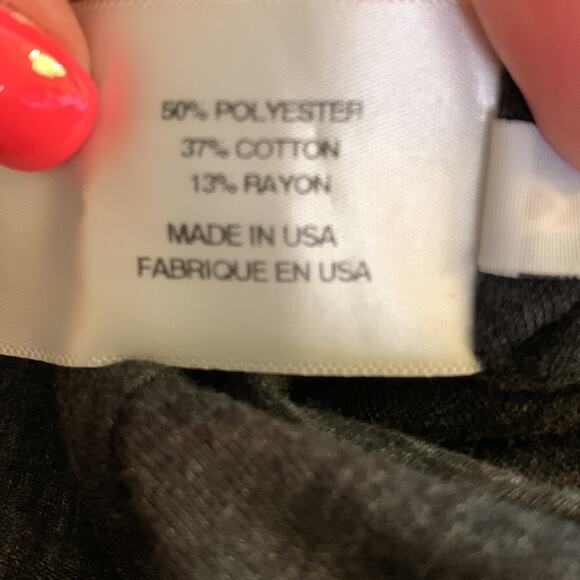 Pam & Gela Midi Zipper Twisted/Ruched Long Sleeve Charcoal Gray Dress - Picture 6 of 8